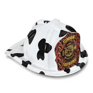 Jr Firefighter Specialty Hat - Rustic Fire Rescue Shield firefighting, fire safety product, fire prevention, plastic fire hats, fire hats, kids fire hats, junior firefighter hat, rustic fire rescue hat, jr firefighter hat, kids fire hat, vintage firefighter shield, fire department giveaways, EMS community outreach, police department event supplies, children’s fire safety items, fire prevention week handouts