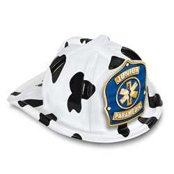 Jr Paramedic Specialty Hat - Blue/Gold Star of Life Shield firefighting, fire safety product, fire prevention, plastic fire hats, fire hats, kids fire hats, junior firefighter hat, junior fire chief hat