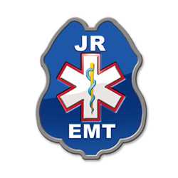 Junior EMT Sticker Badge EMT badge, kids EMT badge, junior EMT badge, EMT plastic badge, fire prevention products, fire safety products, fire fighting