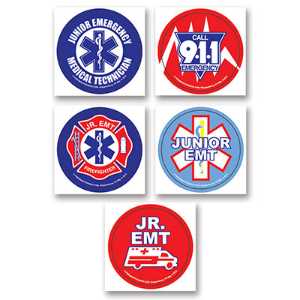 Junior EMT Stickers firefighting, fire safety product, fire prevention, fire safety stickers, fire prevention stickers, junior emt stickers, emt stickers, first aid stickers, emergency prevention stickers