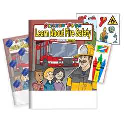 Learn About Fire Safety Sticker Book Fun Pack - Stock funpack, sticker books, fire safety sticker book, promotional fun pack, fire smart, 