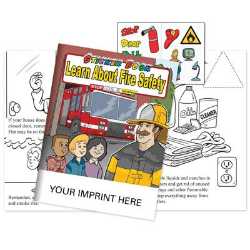 Learn About Fire Safety Sticker Book - Imprinted Fire safety sticker book, fire safety, sticker books, activity books, promotional sticker books