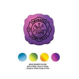 Maltese Cross Mood Eraser maltese cross mood eraser, color changing eraser, fire safety giveaways, kids fire department items, EMS outreach supplies, police department children’s giveaways, fire prevention week items, fire service symbol eraser, community event handouts