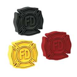 Maltese Cross Pencil Top Erasers  fire safety giveaways, Maltese cross erasers, fire department promotional items, fire prevention education supplies, public information officer giveaways, fire safety school programs, fire department outreach items, firefighter themed erasers, Fire Prevention Week giveaways, fire safety classroom materials