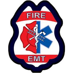 Maltese Cross & Star of Life Clip-On Badge emt clip-on badges, ems clip-on badges, firefighter clip-on badges, promotional badges, give away badges