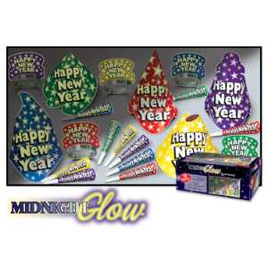 Midnight Glow Party Assortment for 10 midnight glow party assortment, glow party kit for kids, fire department event supplies, EMS outreach giveaways, police department community items, children’s safety event materials, glow-themed party set, first responder promotional products