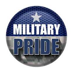 Military Pride Button buttons, support buttons, military, thank you miltary, 