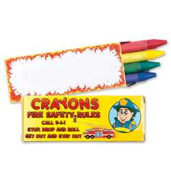 Non-Toxic Crayons  firefighting, fire safety product, fire prevention, crayons, non-toxic, color me, public safety