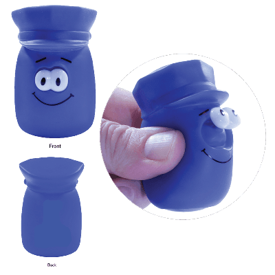 Officer Eye Poppin' Pal police officer, public safety product, community events, police safety, police safety stress reliever, crime prevention stress reliever, officer stress reliever