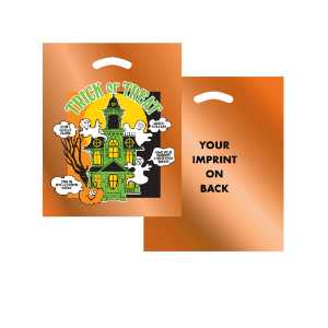 Reflective Ghost with Pumpkins Halloween Bag