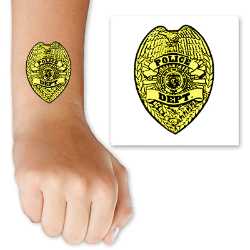 Police Badge Tattoo 