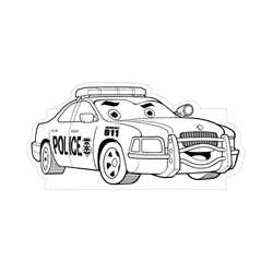 Police Car Color-Me Stand-Out police, color me, stand out, public safety, educational, police officer, police car