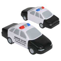 Police Car Stress Reliever Police, safety product, educational, stress reliever, police car stress reliever, imprinted, imprinted police car, police car stress reliever, police stress toy, police promotional items, police department giveaways, national night out giveaways, community policing promo items, safety education giveaways, customizable police promo, police outreach items, stress reliever toy police, police car foam toy
