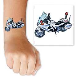 Police Motorcycle Tattoo 