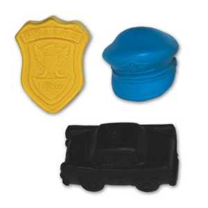 Police Pencil Top Erasers 