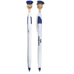 Police Smilez Pens - Light Tone Police Smilez Pens, Custom Pens, Promotional Pens, Police Officer Pens, Safety Campaign Pens, FireSmartPromos, Customizable Pens, Community Event Pens, School Program Pens