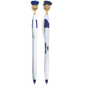 Police Smilez Pens - Light Tone Police Smilez Pens, Custom Pens, Promotional Pens, Police Officer Pens, Safety Campaign Pens, FireSmartPromos, Customizable Pens, Community Event Pens, School Program Pens