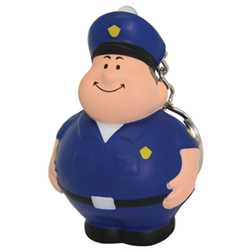 Policeman Bert Squeezie Keychain 