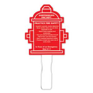 Practice Fire Safety - Hydrant Shaped Fan fire safety fan, hydrant shaped fan, fire department giveaways, police community outreach items, EMS promotional products, kids fire safety handouts, fire prevention week items
