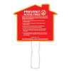 Prevent House Fires - House Shaped Fan fire safety fan, hydrant shaped fan, fire department giveaways, police community outreach items, EMS promotional products, kids fire safety handouts, fire prevention week items