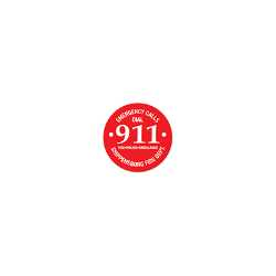 Round Custom Telephone Sticker 