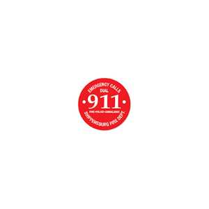 Round Custom Telephone Sticker 