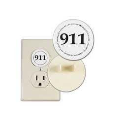 Round Safety Plug round safety plug, outlet safety cover, childproof outlet plug, home safety giveaway, fire department safety items, EMS community event supplies, police department outreach materials, electrical safety education