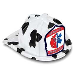 SPECIALTY FIRE HAT - IMPRINTED MALTESE CROSS & STAR OF LIFE SHIELD firefighting, fire safety product, fire prevention, plastic fire hats, fire hats, kids fire hats, junior firefighter hat, custom fire hat
