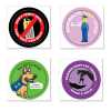 Safety Fun Stickers - Design 1 Police, safety product, educational, safety fun stickers, assorted, assorted design stickers, stickers, police stickers, safety fun stickers, kids fire safety stickers, fire department giveaways, EMS outreach materials, police department community handouts, children’s safety event items, emergency preparedness stickers, first responder promotional products