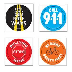 Safety Fun Stickers - Design 4 Police, safety product, educational, safety fun stickers, assorted, assorted design stickers, stickers, police stickers, custom assorted stickers, custom design