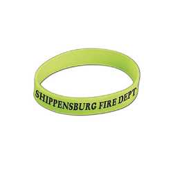 Silicone Wristband - Adult silicone wristband adult, custom safety wristbands, fire department giveaways, police outreach items, EMS promotional products, community event handouts, safety awareness wristbands