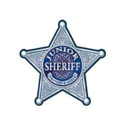 Silver 5-Point Sheriff Sticker Badge Police, safety product, educational, sticker police badge, police officer badge, stock badge, stock police badge, stock sticker badge, stock silver badge, junior sheriff badge, sheriff badge, 
