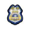 Silver/Blue Jr. Police Chief Badge Police, safety product, educational, plastic police badge, police officer badge, stock badge, stock police badge, Silver Blue Jr Police Chief Badge, SS66785P8, kids police chief badge, junior police chief badge, clip on police badge, police promotional items, community event giveaways, police outreach supplies, safety education items, youth police badge, bulk kids badges, law enforcement promotional products