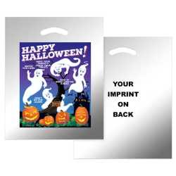 Reflective Ghost w/ Pumpkin Halloween Bag