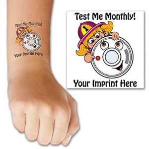 Smoke Alarm w/ Girl Custom Tattoo 