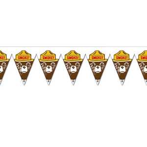 Smokey Bear Pennant Banner firefighting, fire safety product, fire prevention, smokey, smokey bear, pennant banners, banner, all-weather banner, pennant, grommets, stock