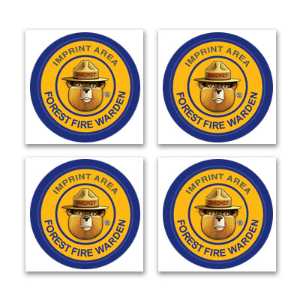 Smokey Fun Stickers - Forest Fire Warden firefighting, fire safety product, fire prevention, smokey bear, smokey, sticker, fire warden