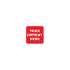 Square Full Custom Telephone Emergency Stickers 