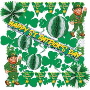 St. Patrick Decorating Kit  St. Patrick decorating kit, St. Patrick’s Day décor, fire department event supplies, EMS community outreach, police department giveaways, kids event decorations, seasonal community event supplies, public-education event décor