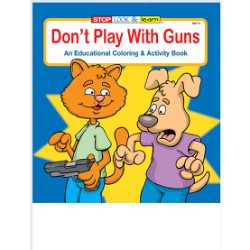 Stock Coloring Book - Dont Play With Guns 