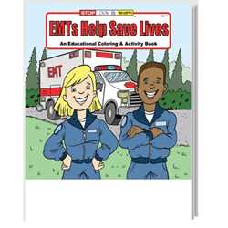 Stock Coloring Book - EMTs Help Save Lives 