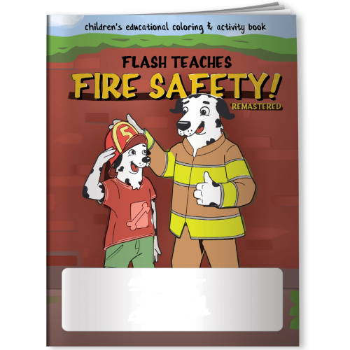 Flash Teaches Fire Safety! (Remastered) Coloring Book