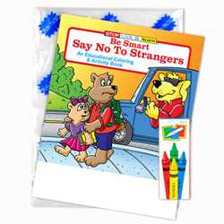 Stock Coloring Book Fun Pack - Be Smart, Say No to Strangers 