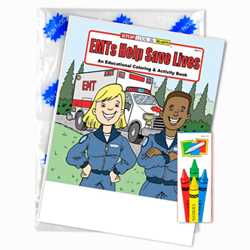 Stock Coloring Book Fun Pack - EMTs Help Save Lives 