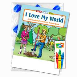 Stock Coloring Book Fun Pack - I Love My World 