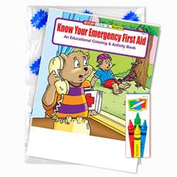 Stock Coloring Book Fun Pack - Know Your Emergency First Aid 