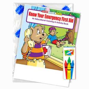 Stock Coloring Book Fun Pack - Know Your Emergency First Aid 
