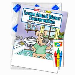Stock Coloring Book Fun Pack -Learn About Water Conservation 