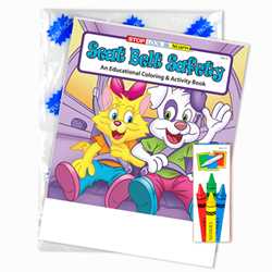 Stock Coloring Book Fun Pack - Seat Belt Safety 