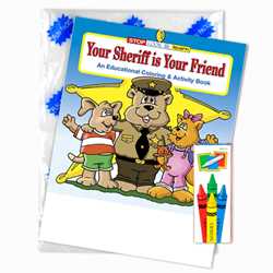 Stock Coloring Book Fun Pack - Your Sheriff is Your Friend 